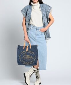 Bolsa shopping Campomaggi azul 7 CAMPOMAGGI Bolso De Mano Azul marino de Mujer CAMPOMAGGI 1