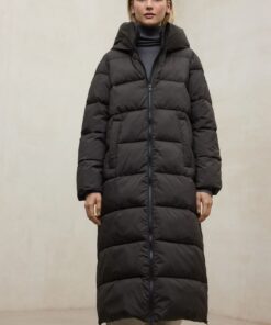 ABRIGO ARANDA MARRON OSCURO PARA MUJER ECOALF 1