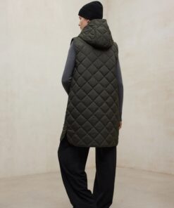 ABRIGO HYDEN VERDE OSCURO PARA MUJER ECOALF 4