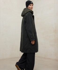 ABRIGO HYDEN VERDE OSCURO PARA MUJER ECOALF 9