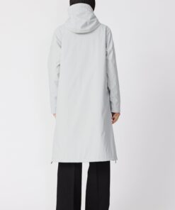ABRIGO TORMENTA GRIS LARGO CREMALLERAS LATERALES 15 ABRIGO TORMENTA IMPERMEABLE GRIS PIEDRA TANTA 2