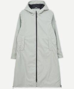 ABRIGO TORMENTA GRIS LARGO CREMALLERAS LATERALES 16 ABRIGO TORMENTA IMPERMEABLE GRIS PIEDRA TANTA 8