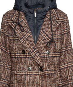 Abrigo a cuadros capucha impermeable BSB Fashion 5