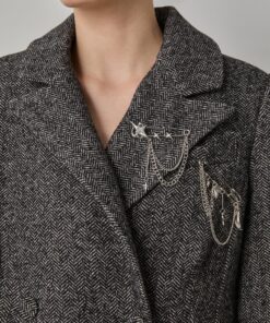 Abrigo largo de espiga 12 Abrigo largo de espiga BSB Fashion 2