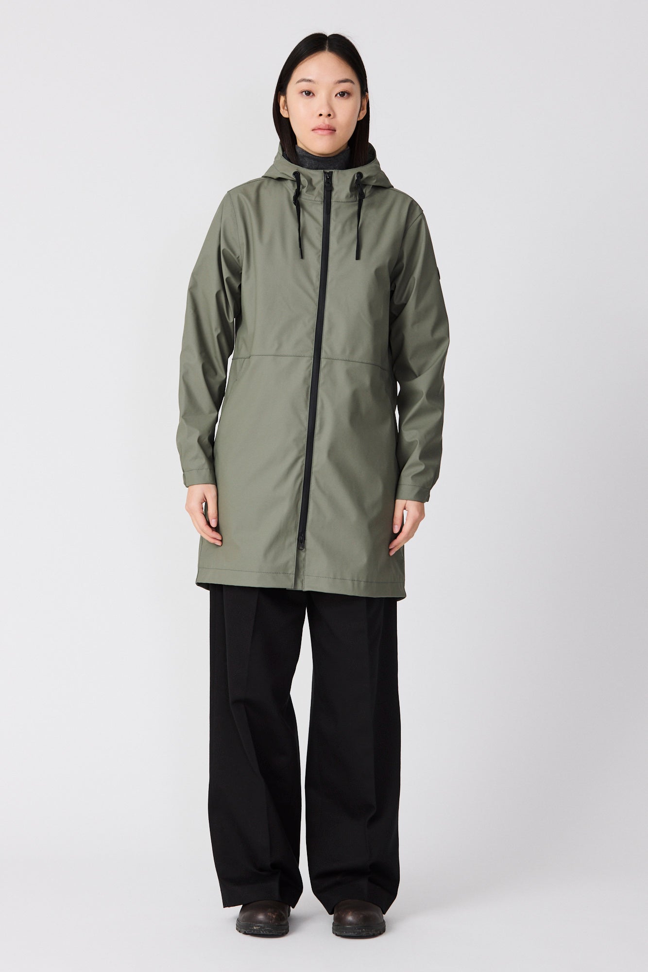 Alternative view of Abrigo impermeable de mujer transpirable Tantä Vand Mulled Basil