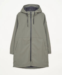 Abrigo impermeable transpirable de mujer Tanta color Verde mulled – Tanta Rainwear 9