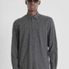 CAMISA REGULAR STRAIGHT FIT BARCELONA EN MEZCLA DE ALGODON CON ESTAMPADO DE LUNARES Antony Morato MMSL00614 FA430651 9000 01 1