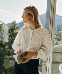 CAMISA BLANCA BORDADO ÉTNICO