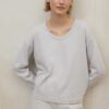 CAMISETA ADRAGA GRIS CLARO 1 CAMISETA ADRAGA GRIS CLARO PARA MUJER ECOALF 3