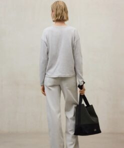 CAMISETA ADRAGA GRIS CLARO PARA MUJER ECOALF 4