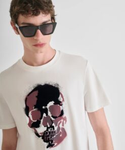CAMISETA BLANCA CALAVERA ANTONY MORATO MMKS02554 FA100240 1011 08 4