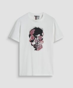 CAMISETA BLANCA CALAVERA ANTONY MORATO MMKS02554 FA100240 1011 08 5