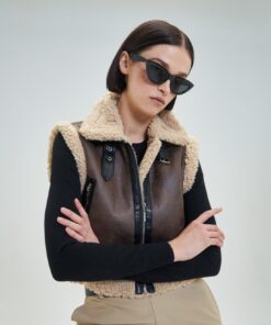 CHALECO DE PIEL SINTETICA CON INTERIOR DE PELO DE OVEJA REF IBAZ Goa Goa 1