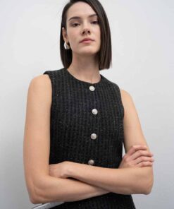 CHALECO DE TWEED DE LANA