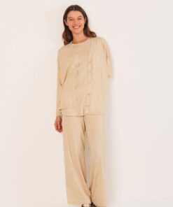 CHALECO LARGO BOTONES SEAWOOL 1