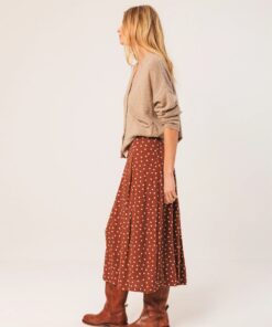 Alternative view of CHAQUETA BEIGE CON CASHMERE