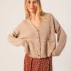 CHAQUETA BEIGE CON CASHMERE