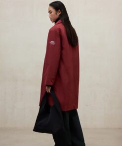 CHAQUETA MARINS ROJA PARA MUJER ECOALF 6