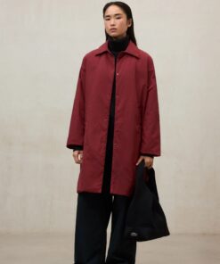 CHAQUETA MARINS ROJA PARA MUJER ECOALF 7