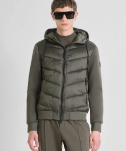 CHAQUETA SLIM FIT CON RELLENO SINTETICO Y MANGAS DE PUNTO Antony Morato MMCO00948 FA600275 4089 02 6