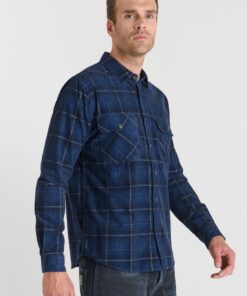 CAMISA LTC CUADRO PANA AZUL