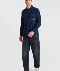 CAMISA LTC CUADRO PANA AZUL 13 Camisa Tesol Camisa lista para usar para hombre Le Temps des Cerises 6