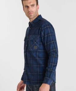 CAMISA LTC CUADRO PANA AZUL 15 Camisa Tesol Camisa lista para usar para hombre Le Temps des Cerises 8