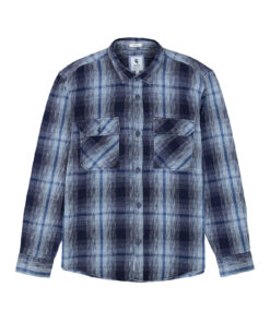 Alternative view of Camisa de cuadros azul-negro