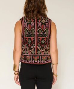 CHALECO MKT NEGRO BORDADOS COLOR 9 Chaleco GRIBA NEGRO – MKT Studio 4