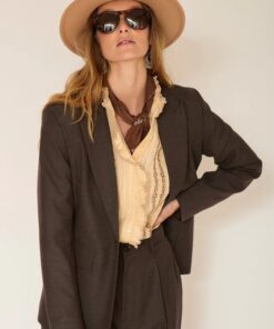 Alternative view of Chaqueta marrón - VENTIVA BROWN