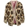 Chaqueta bomber oversize con estampado animal BSB Fashion 2