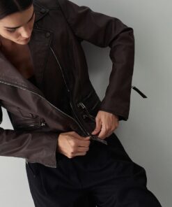 Chaqueta piel cremalleras BSB Fashion 2