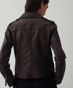 Alternative view of Chaqueta piel cremalleras