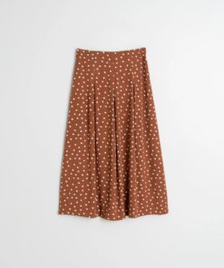 FALDA MIDI EVASE TERRACOTA INDI COLD 1 1