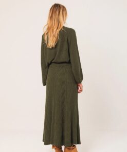 FALDA VERDE PUNTO CANALE 5