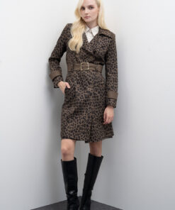 Gabardina estampado animal print