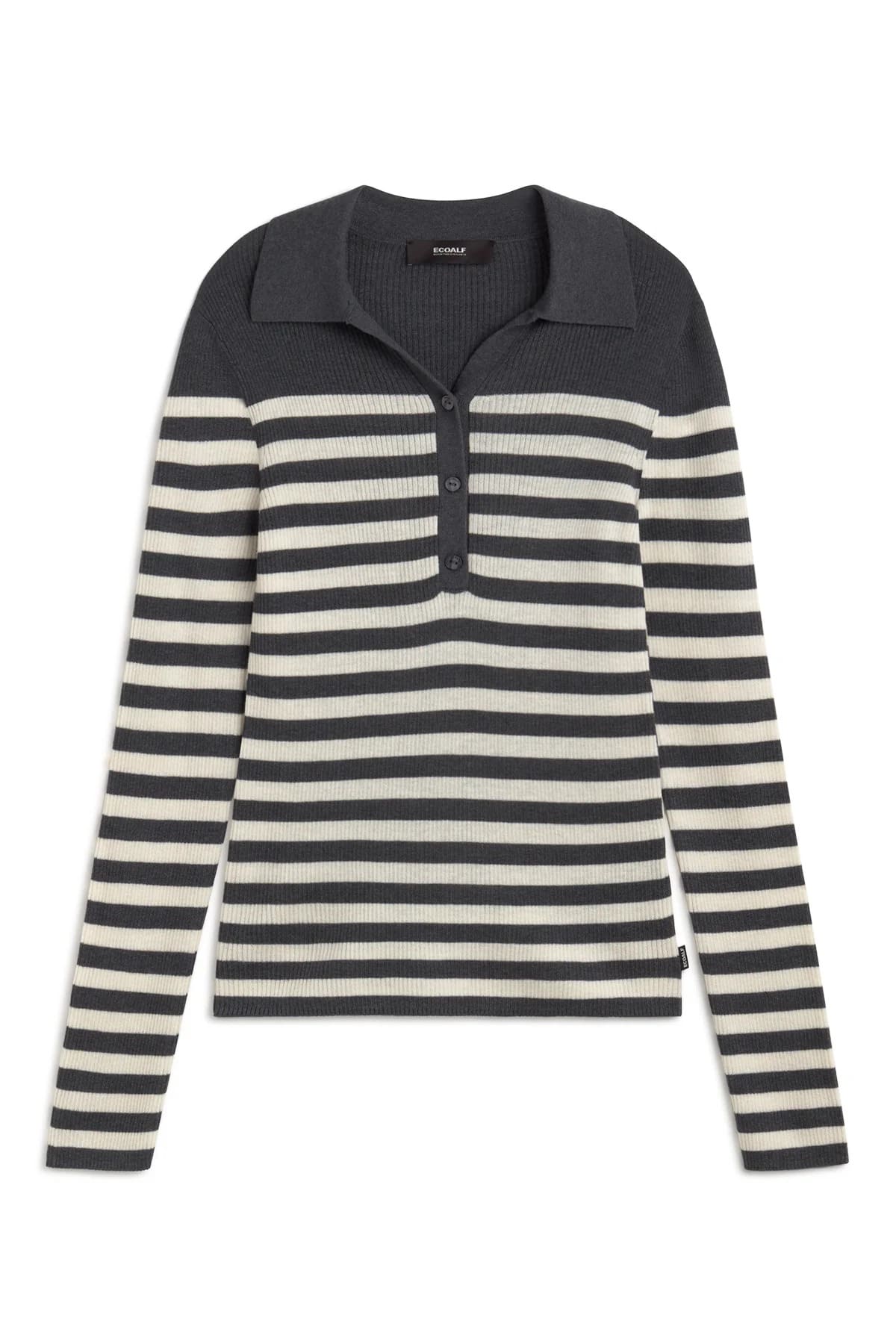 POLO ECOALF GRIS/RAYA CRUDA CANALE FINO 6 POLO ECOALF GRIS/RAYA CRUDA CANALE FINO - Imagen 4
