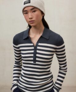 POLO ECOALF GRIS/RAYA CRUDA CANALE FINO