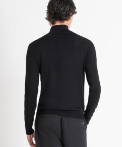 Alternative view of CARDIGAN MORATO VISCOSA NEGRO