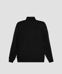 CARDIGAN MORATO VISCOSA NEGRO 10 JERSEY SLIM FIT EN MEZCLA VISCOSA CON PARCHE LOGO Y CREMALLERA ANTONY MORATO MMSW01441 YA500002 9000 02 4