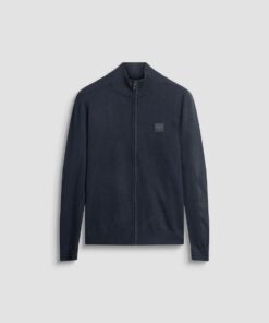 JERSEY SLIM FIT EN MEZCLA VISCOSA CON PARCHE LOGO Y CREMALLERA ANTONY MORATO mmsw01441 ya500002 7139 08 2