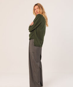 Alternative view of JERSEY  VERDE BÁSICO ALGODÓN