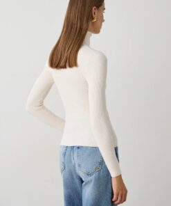 JERSEY CRUDO Cuello alto básico de canalé 10 Jersey basico de cuello alto acanalado BSB Fashion 1