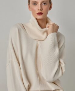 Jersey con cuello alto desmontable escote redondo corte regular tacto suave. 3