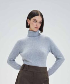 Alternative view of Jersey de cuello alto de mezcla de lana súper suave