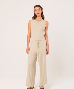 PANTALÓN BEIGE AMPLIO SEAWOOL 11 PANTALON BEIGE AMPLIO SEAWOOL 2