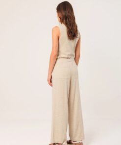 PANTALÓN BEIGE AMPLIO SEAWOOL 12 PANTALON BEIGE AMPLIO SEAWOOL 4