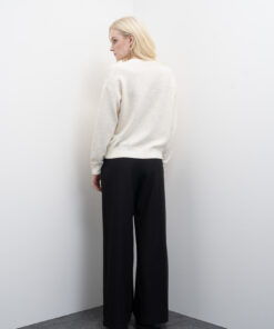 PANTALON PALAZZO DE LANA MIXTA CON DOBLE TRABILLA 4