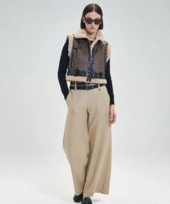 PANTALÓN PALAZZO DE LANA MIXTA CON DOBLE TRABILLA 9 PANTALONES PALAZZO DE MEZCLA DE LANA CON DOBLE TRABILLA Goa Goa Shop 5