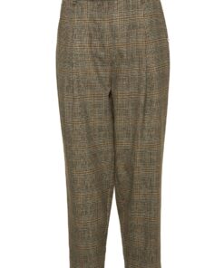 Pantalones de cuadros con pinzas BSB Fashion 3